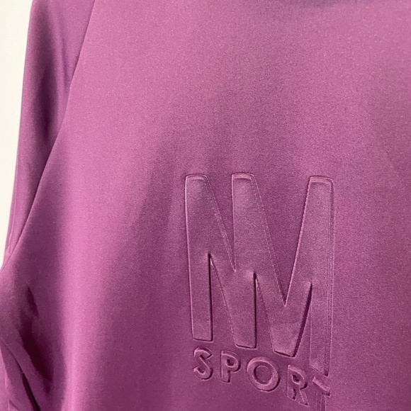 Nicole Miller Sport Purple Hooded Sweater with Pockets - Picture 4 of 9